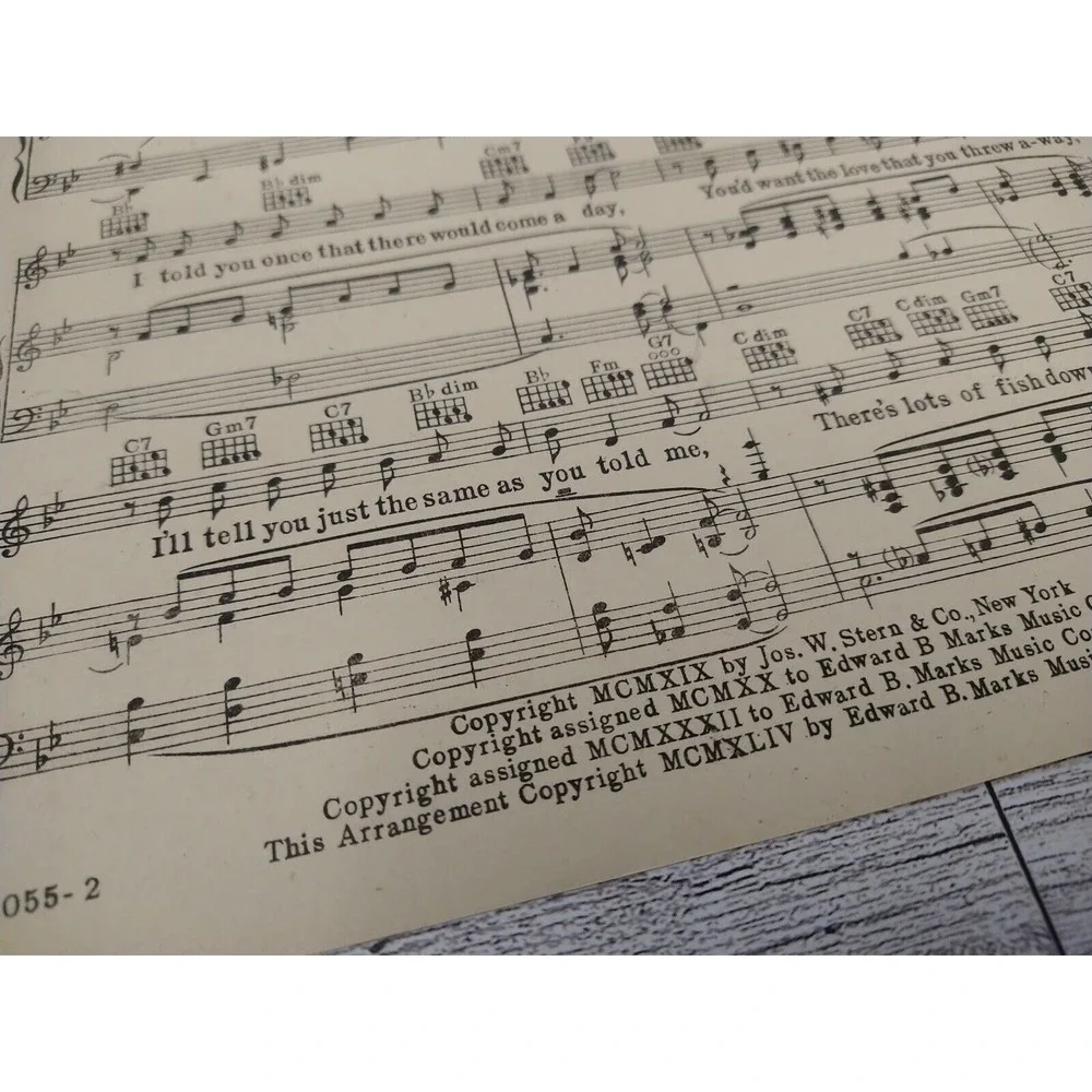1944 You Didn't Want Me When You Had Me (So Why Do You Want Me Now?) Sheet Music